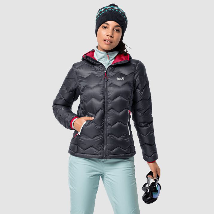 Chamarra Pluma Jack Wolfskin Argo Peak Mujer Negros Claro Mexico-9151873